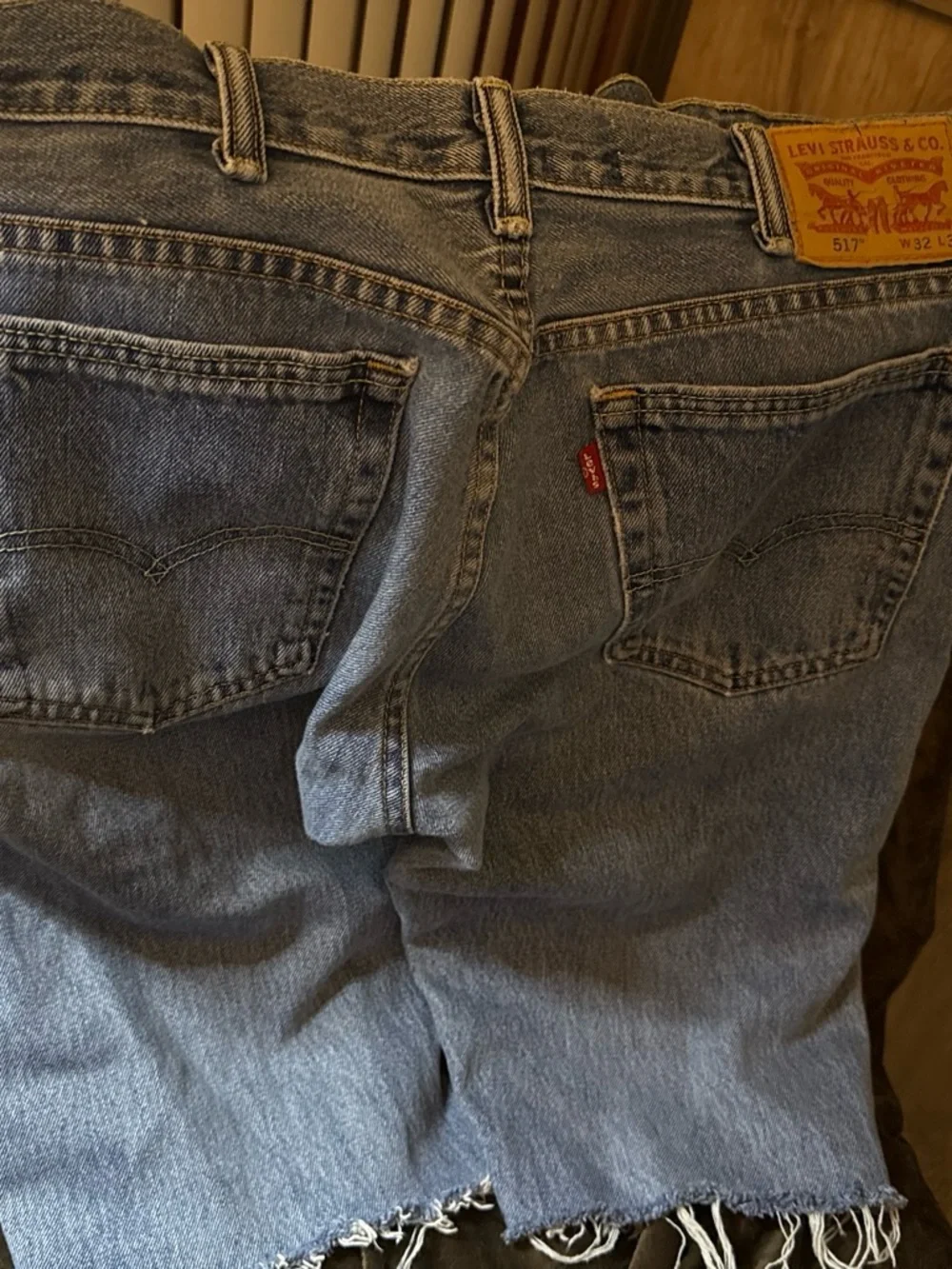 Levi's Men's Blue Cutoff Jean Shorts